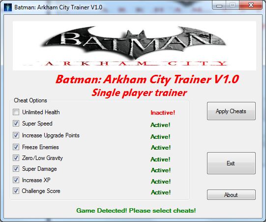 cheat codes batman arkham city